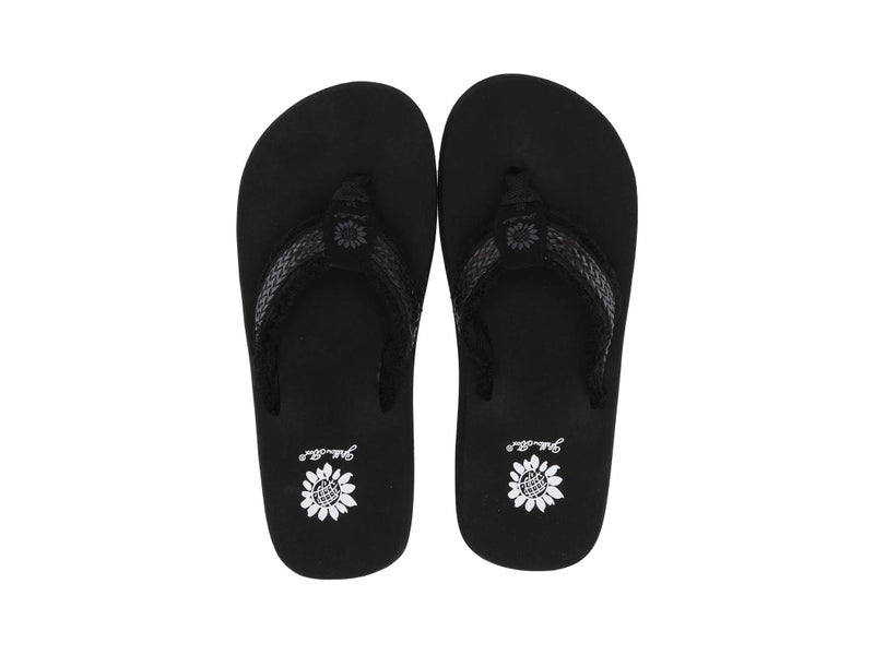 Yellow Box Women's Fianni Sandal, Black, 9 M US - Image 3